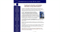 Desktop Screenshot of christian-living-site.com