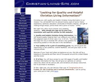 Tablet Screenshot of christian-living-site.com